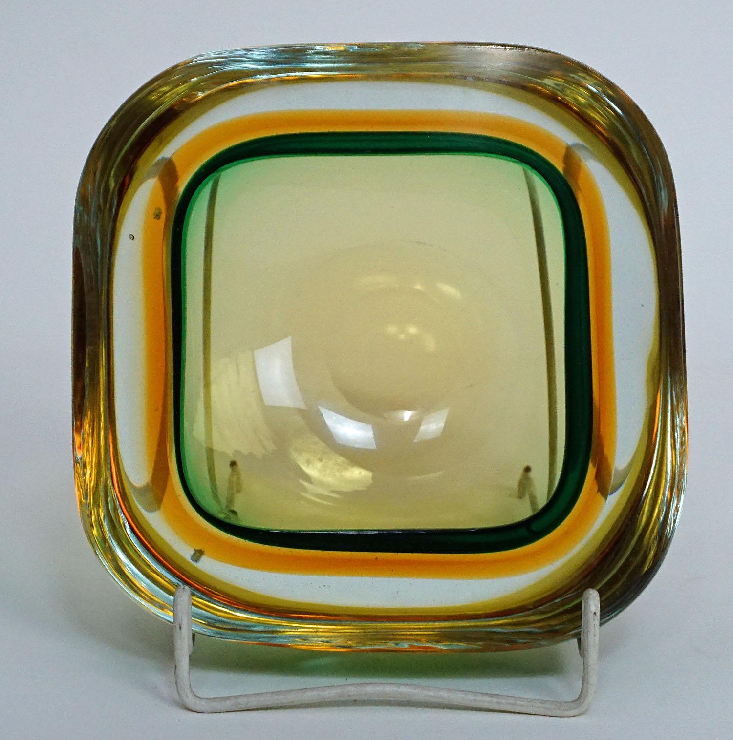 Gino Cenedese Attributed Sommerso Glass Bowl, circa 1960 In Good Condition In Berghuelen, DE