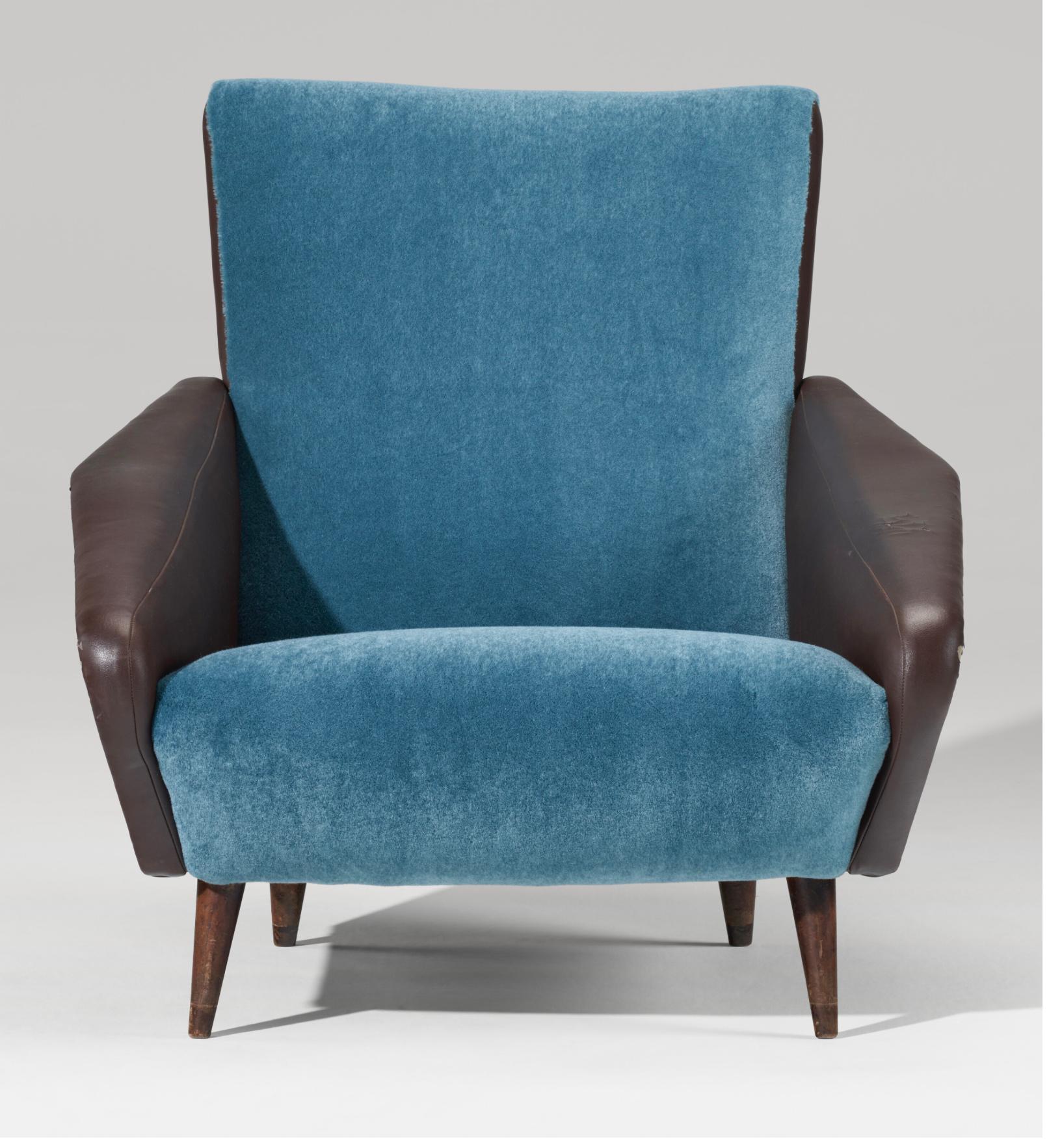 Mid-20th Century Gio Ponti Distex Armchair, Original