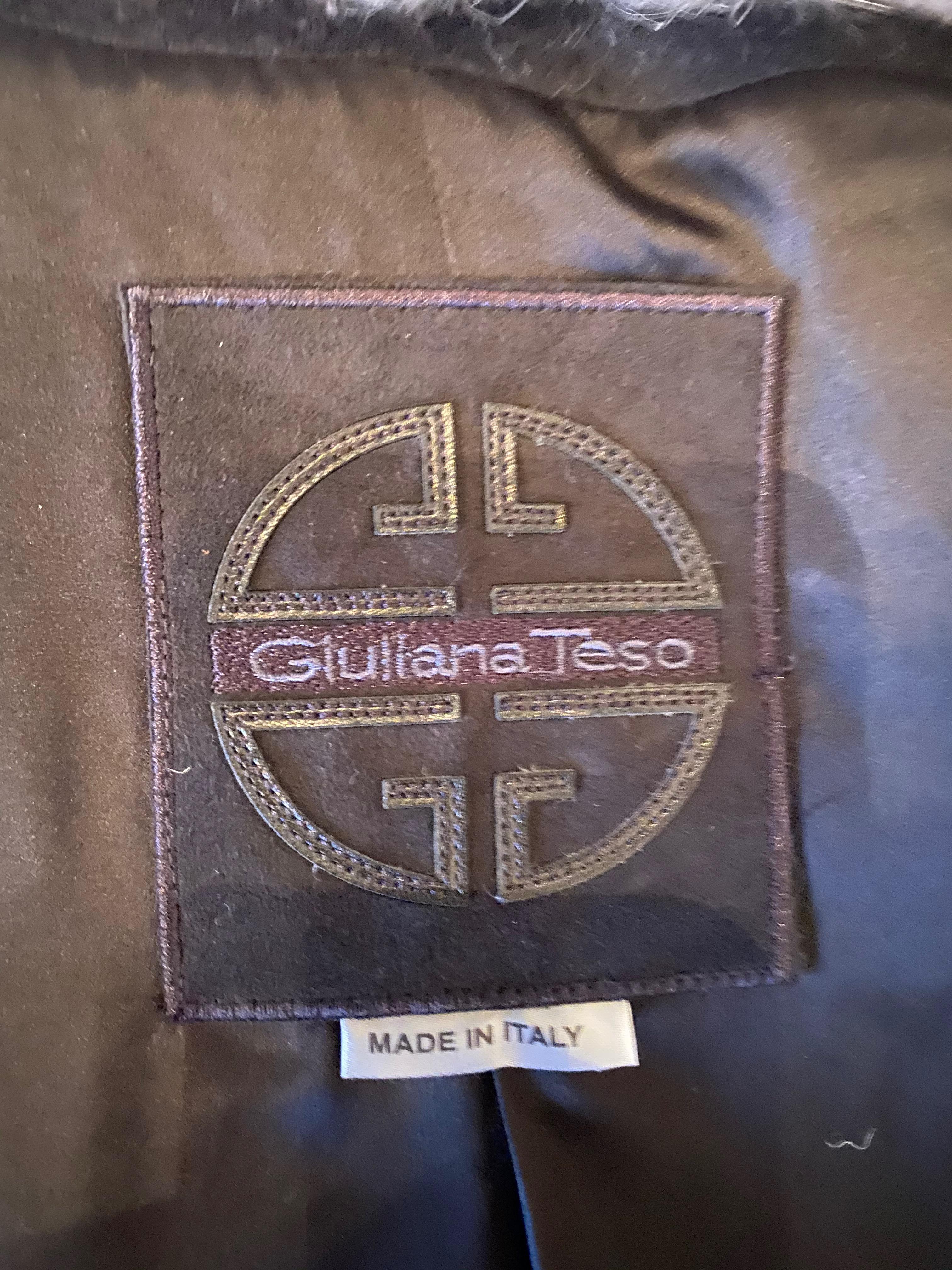 A Giuliana Teso Cashmere And Fox Coat, 3/4 Length.  Very High Grade Cashmere. For Sale 3