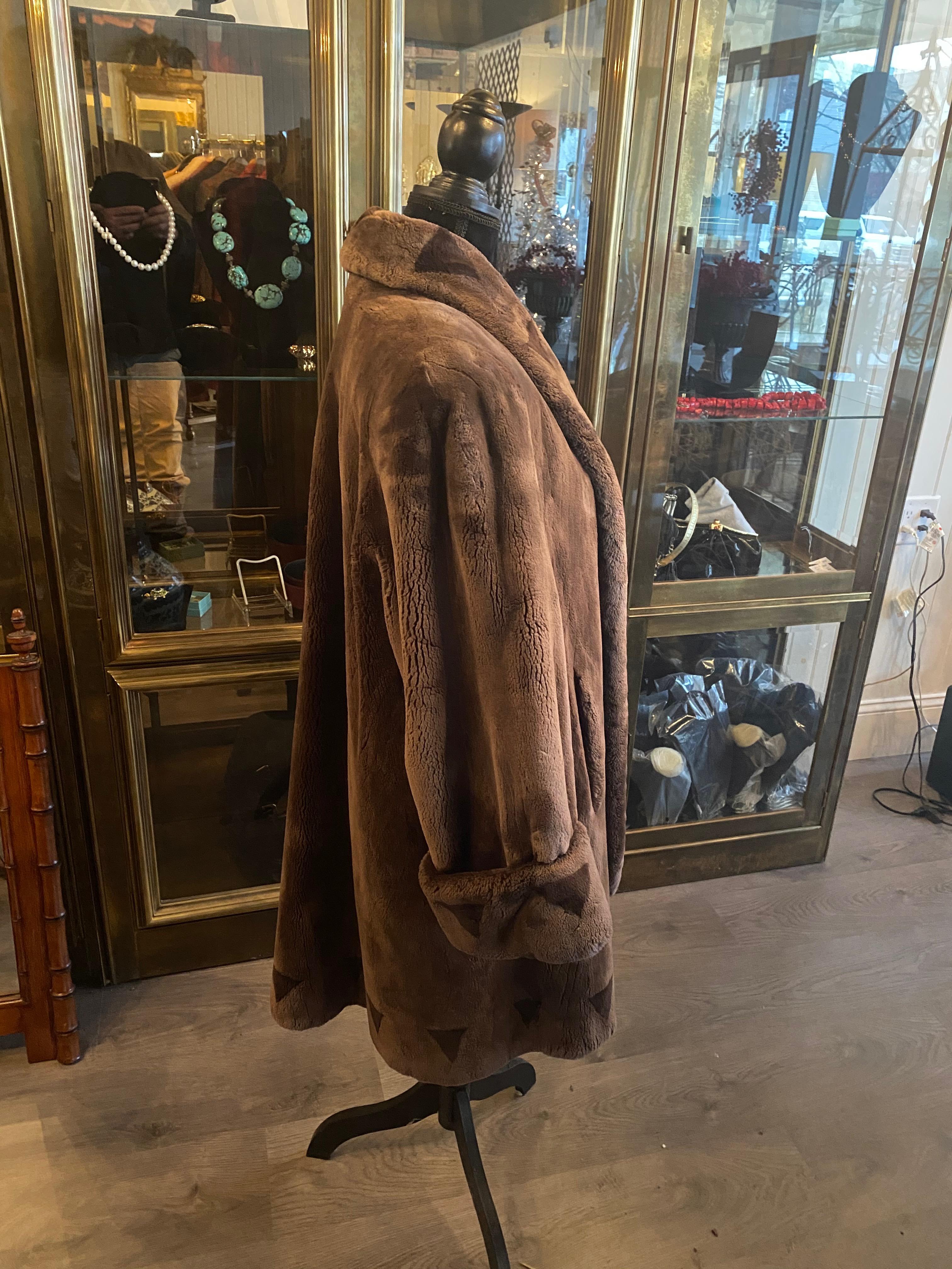 A Giuliana Teso Cashmere And Fox Coat, 3/4 Length.  Very High Grade Cashmere. For Sale 5