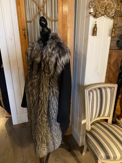 A Giuliana Teso Cashmere And Fox Coat, 3/4 Length.  Very High Grade Cashmere.