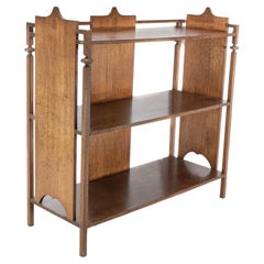 A Glasgow School Arts & Crafts oak buffet w/ Plank sides and central plank back
