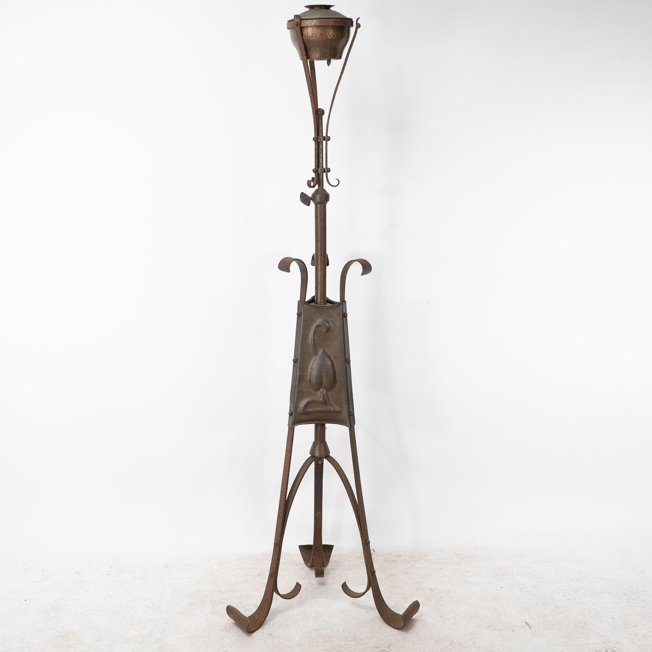 English A Glasgow school standard lamp For Sale
