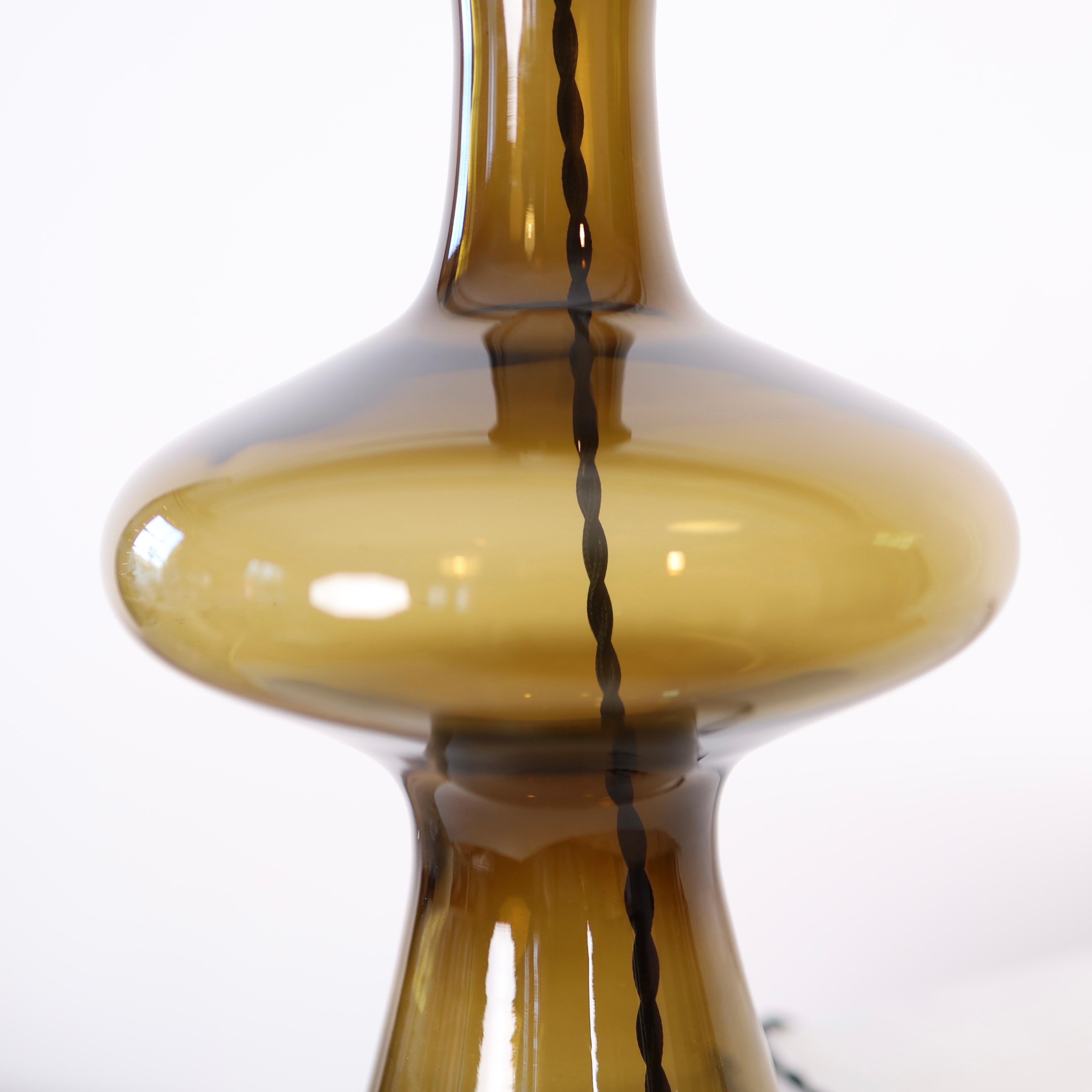 A Glass Desk Lamp by Lisbeth Brams for Fog & Morup, 1960s, Denmark For Sale 2