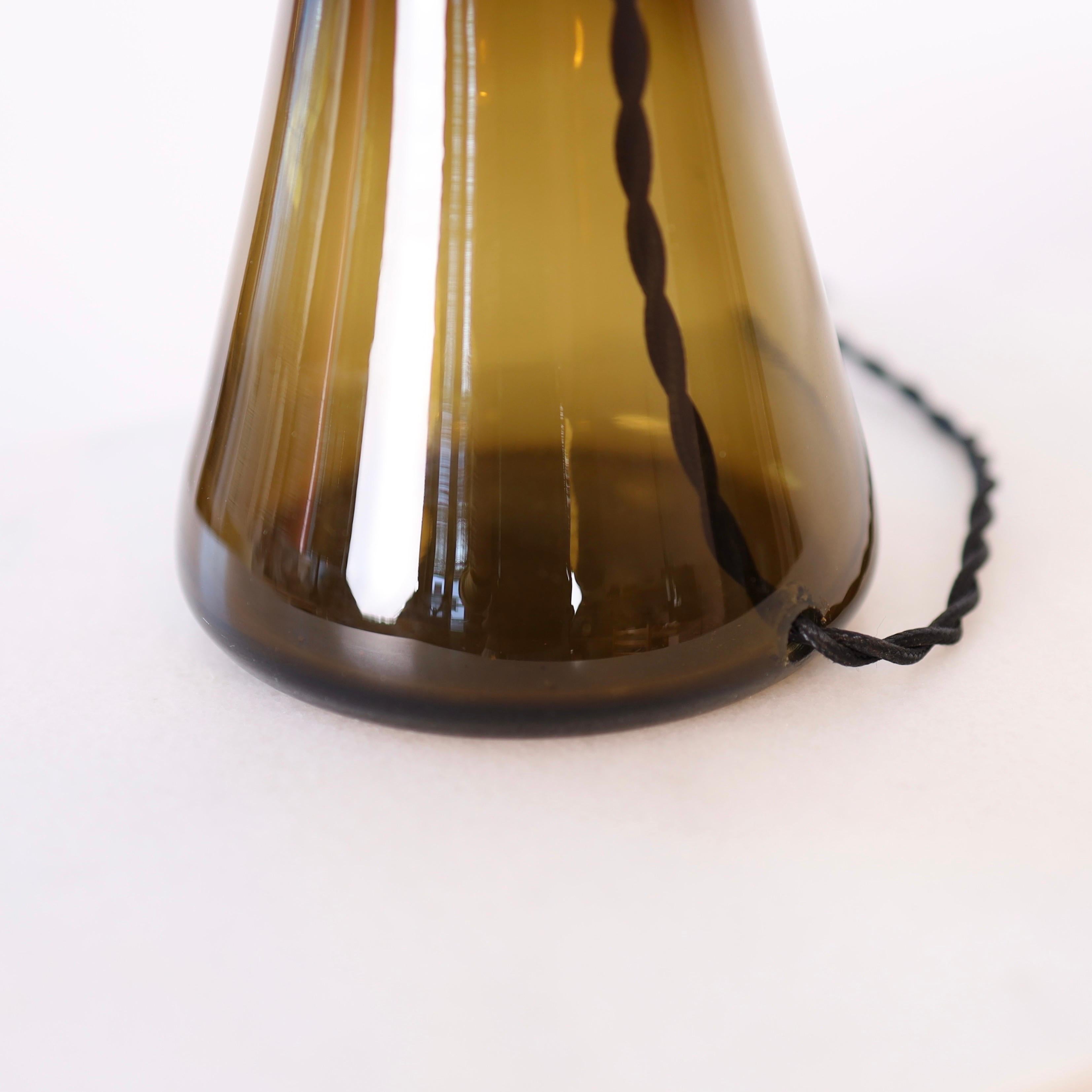 A Glass Desk Lamp by Lisbeth Brams for Fog & Morup, 1960s, Denmark For Sale 3