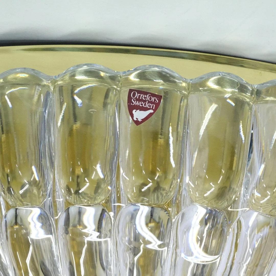 Mid-20th Century A Glass Flush Mount by Carl Fagerlund for Orrefors For Sale