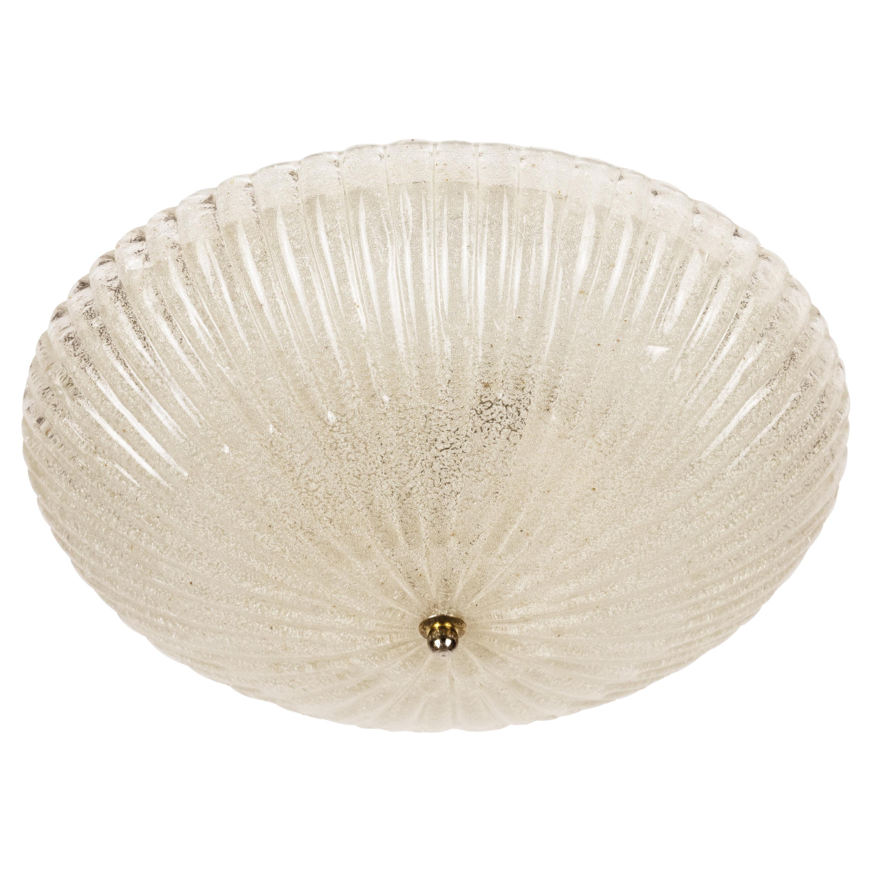 A Glass Flush Mount by Orrefors