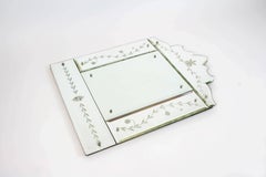 Glass Mirror Manufactured in Murano, Venice, Italy in the Early 1960s