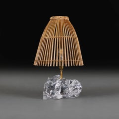 A Glass Shard Lamp in the Manner of Jean Michel Frank