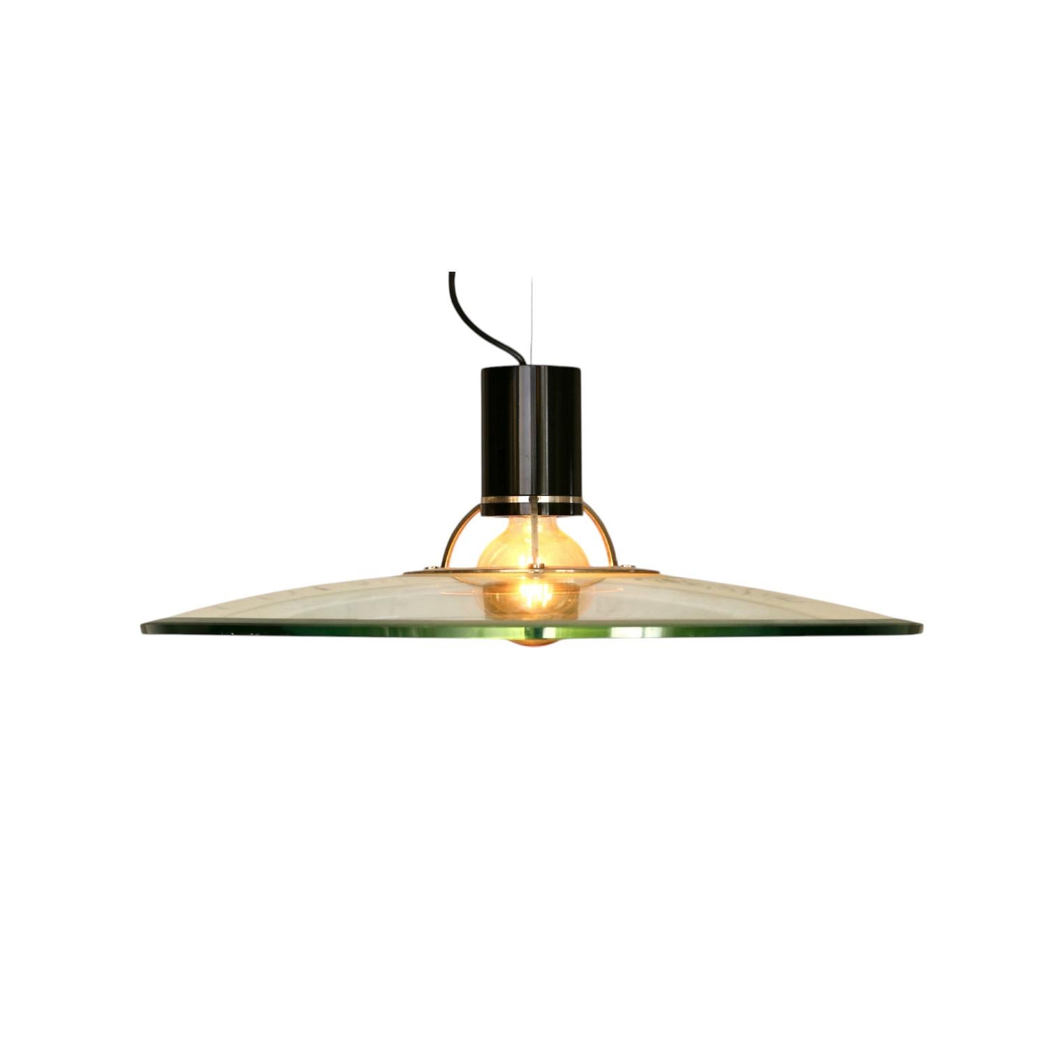 Late 20th Century A glass suspension, Italy 70s. For Sale