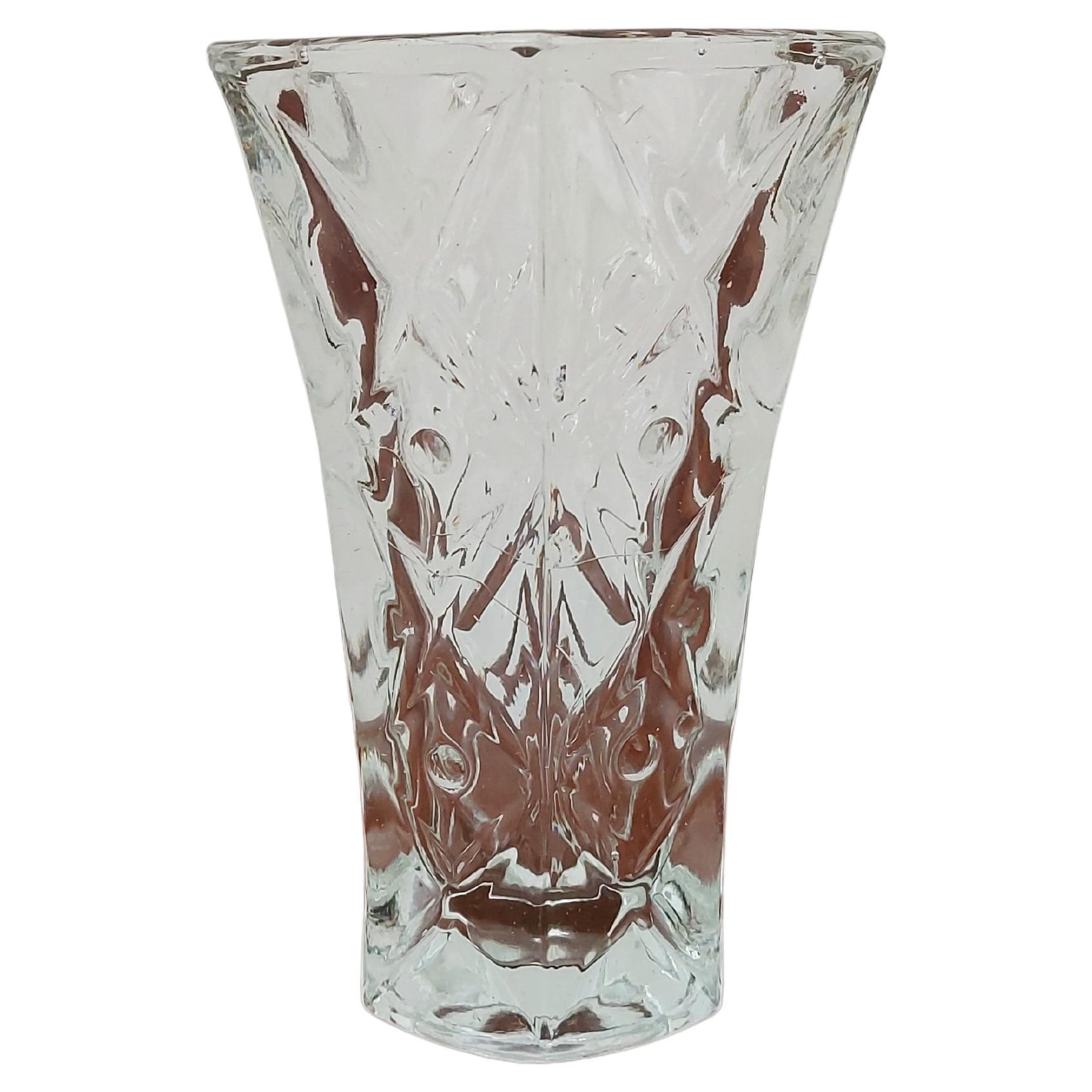 Glass Vase, Poland, 20/30s For Sale