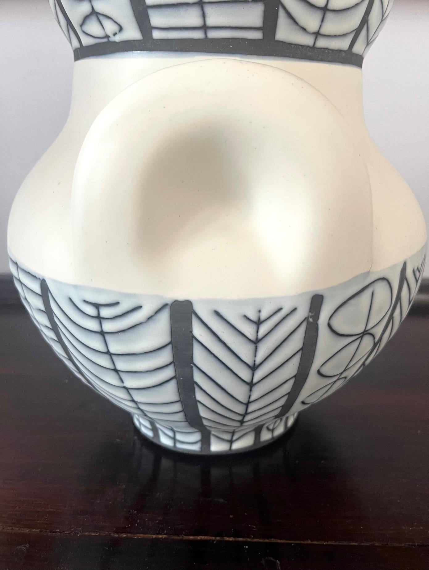Glazed A glazed ceramic vase 