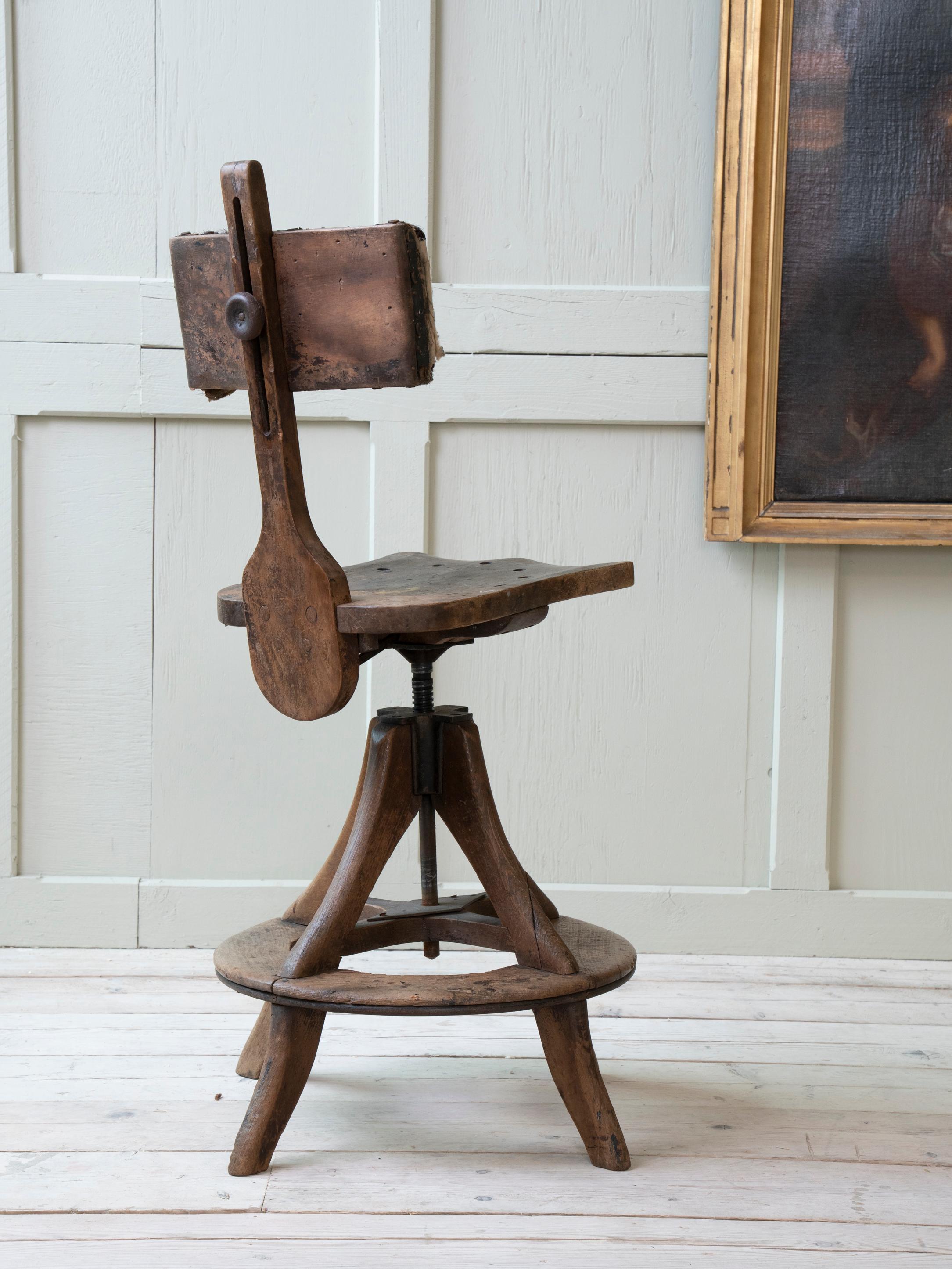 Glenister of High Wycombe Draughtsman's Task Chair In Good Condition In Conwy, GB