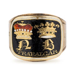 A Gold And Enamel Mourning Ring For Lord Nelson By John Salter, England, 1806