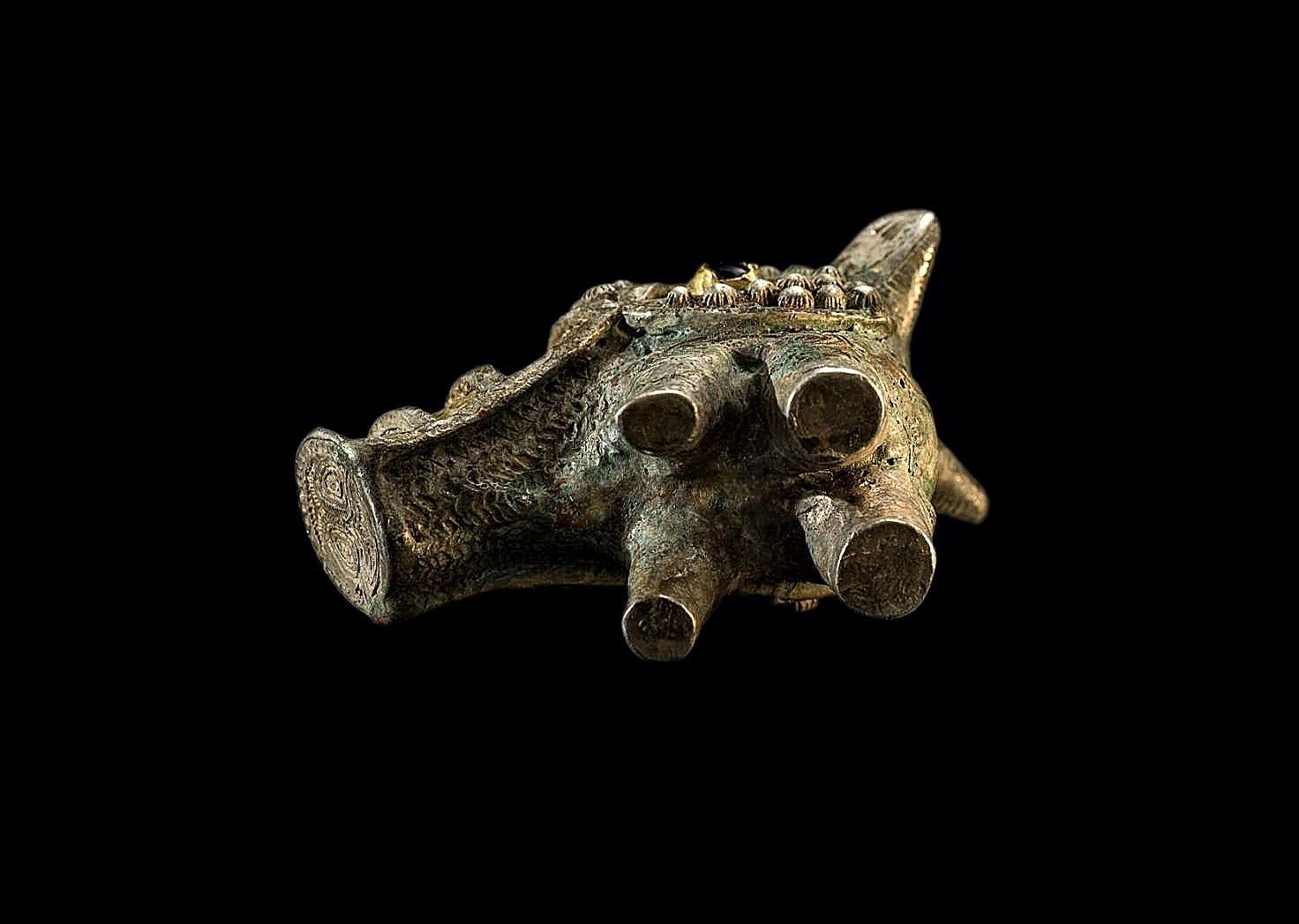 Gold and Silver Viking Figure of Boar, 9th-10th Century In Good Condition In London, GB