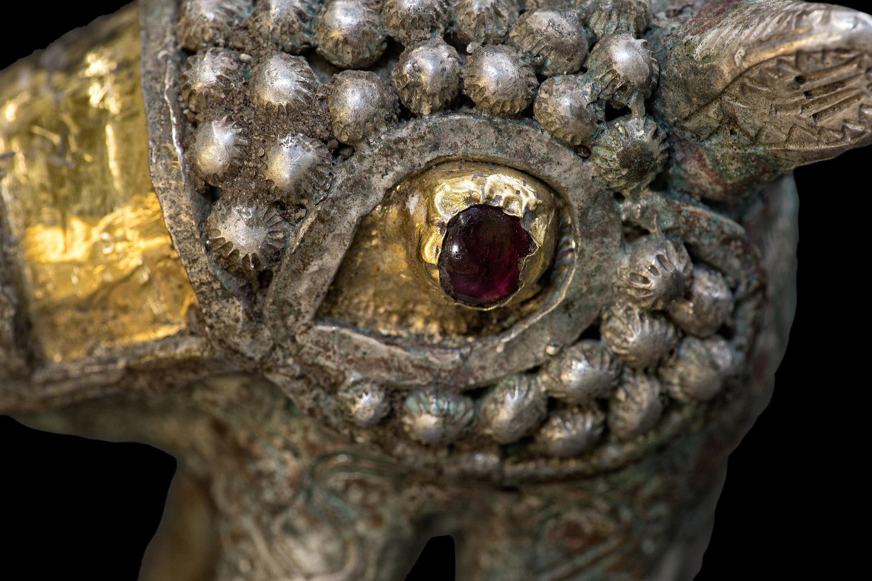 Gold and Silver Viking Figure of Boar, 9th-10th Century 2
