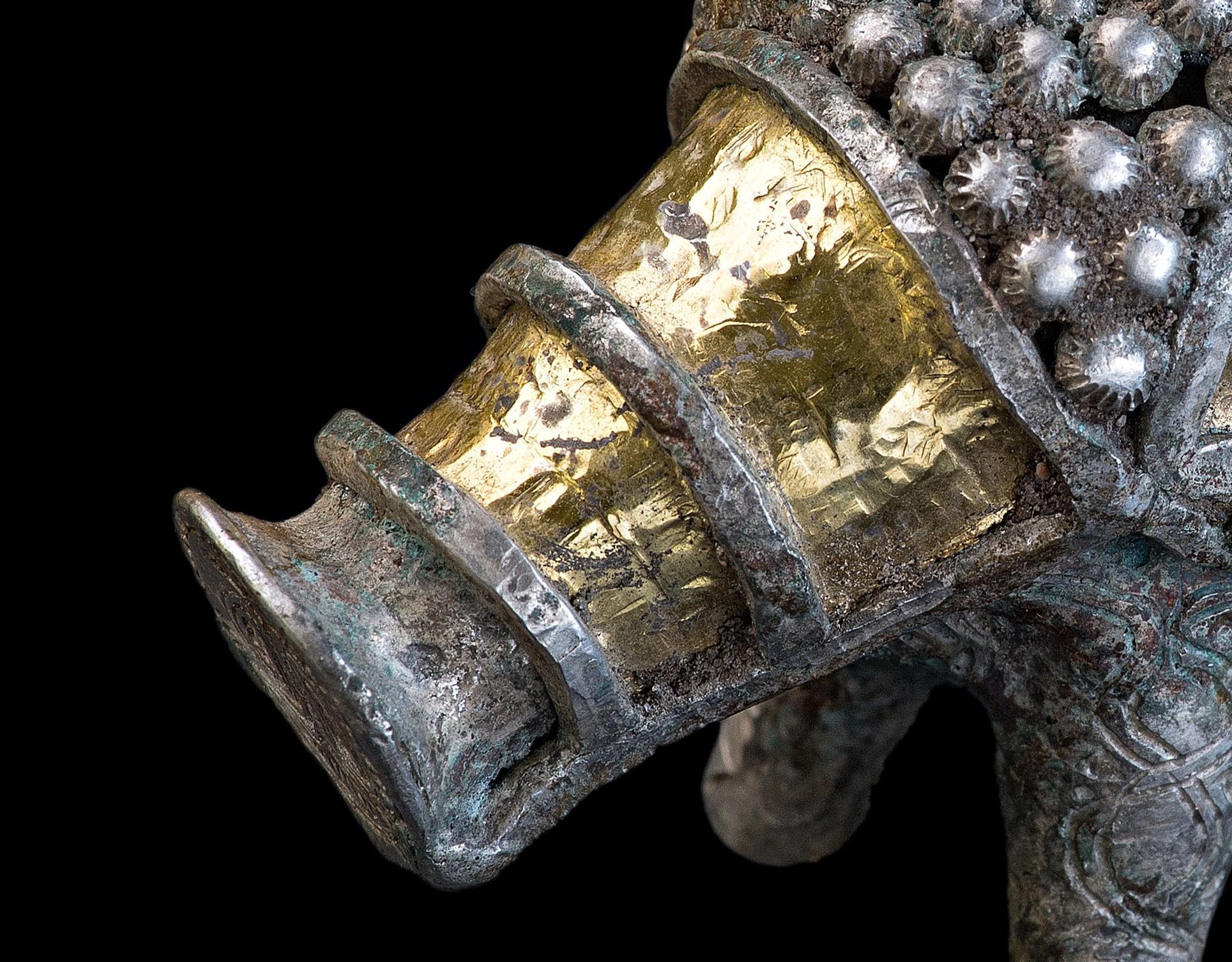 Gold and Silver Viking Figure of Boar, 9th-10th Century 3