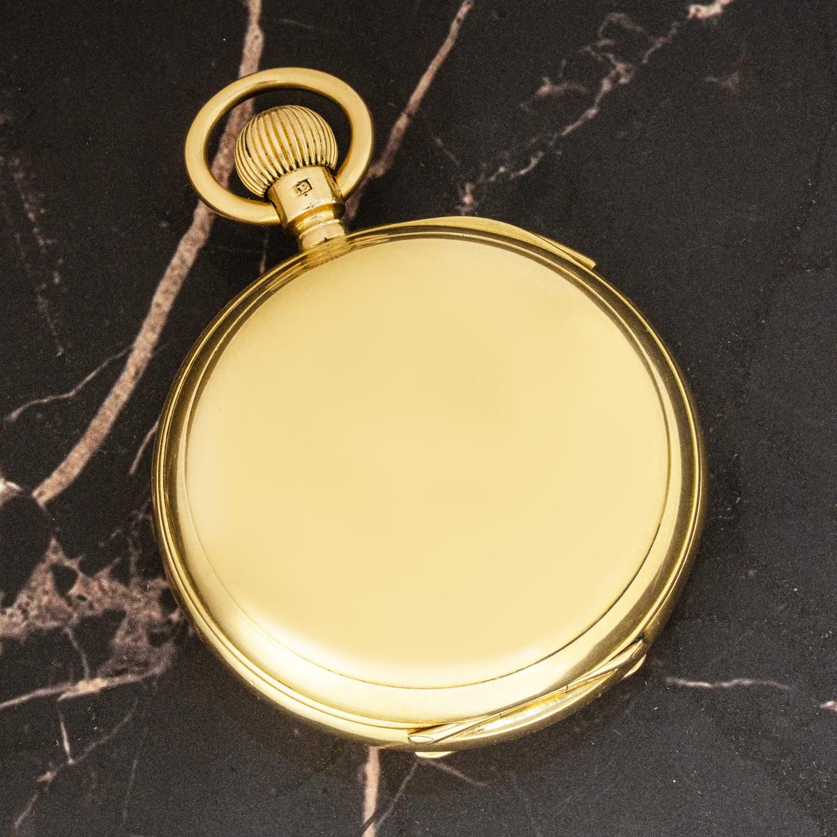A Gold Automaton Quarter Repeater Hunter Pocket Watch C1896 For Sale 3