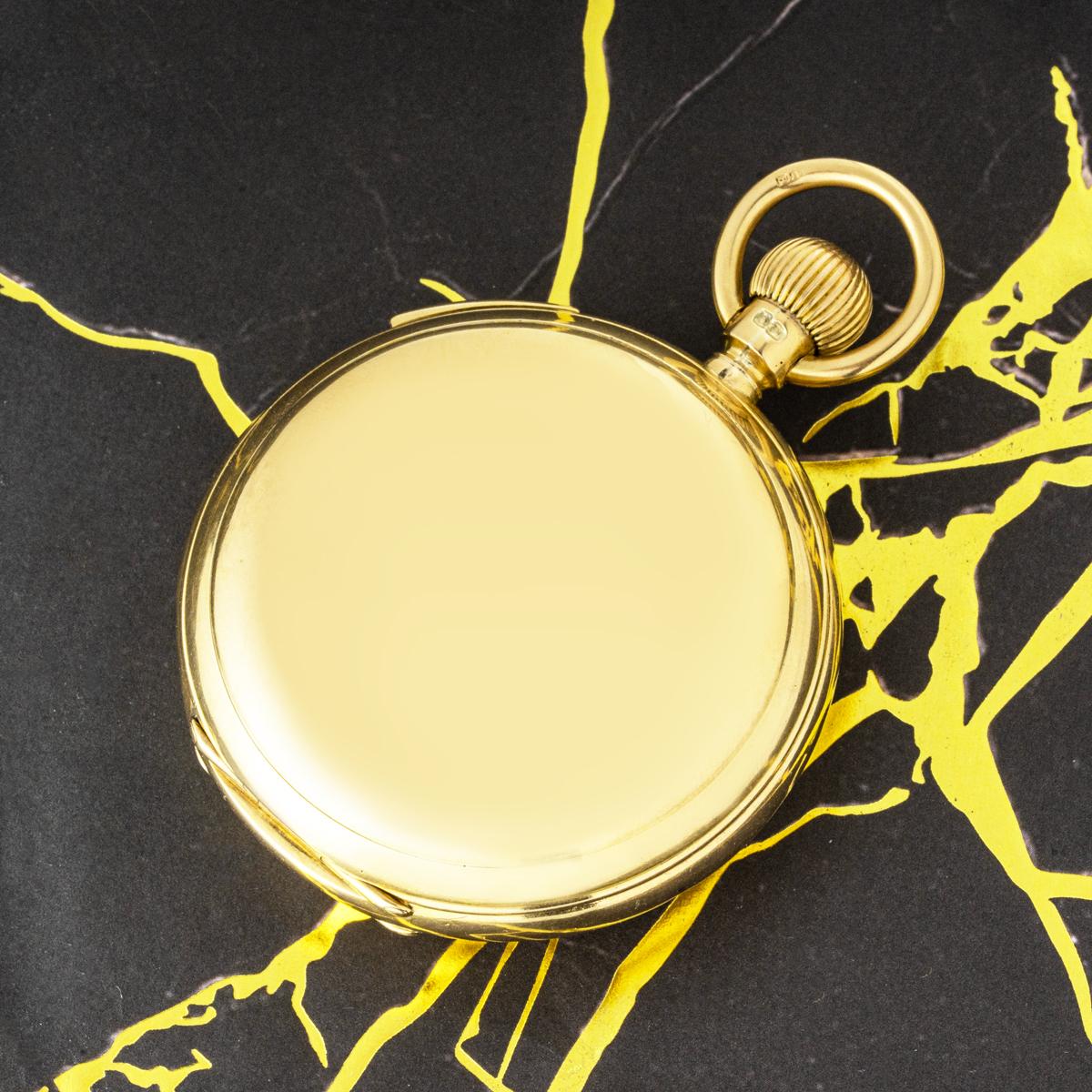 A Gold Automaton Quarter Repeater Hunter Pocket Watch C1896 For Sale 4