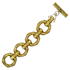 Gold-Bambus-Gliederarmband