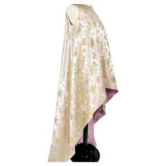 A gold brocade dress in the style of Cristobal Balenciaga - United States C.1968