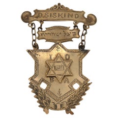 Goldkantor-Brosche aus der Unabhängigen Bestellung B'nai Abraham, 1904