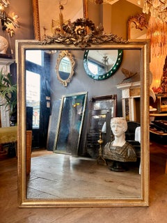 Ein vergoldeter französischer Antique Mirror im Louis XVI-Stil