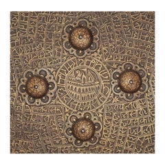 Gold-Koftgari Steel Shield 'Dhal' Rajasthan, North India, 19th Century