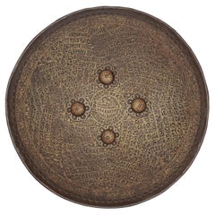 Gold-Koftgari Steel Shield 'Dhal' Rajasthan, North India, 19th Century