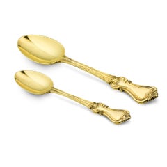 Gold Plated Sterling Silver Canteen of Cutlery