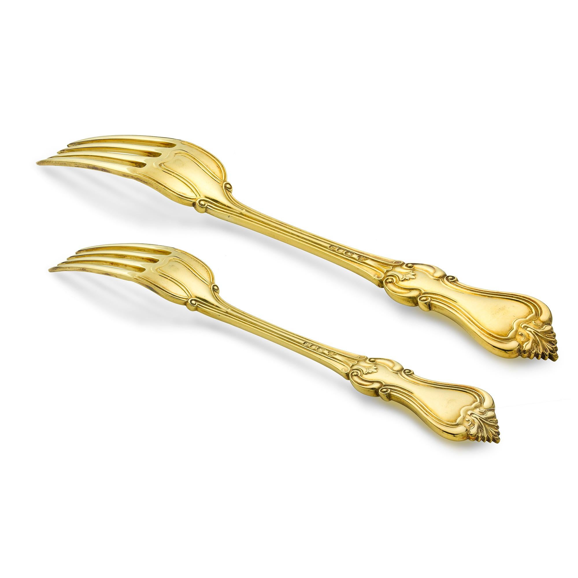 gold plated silverware