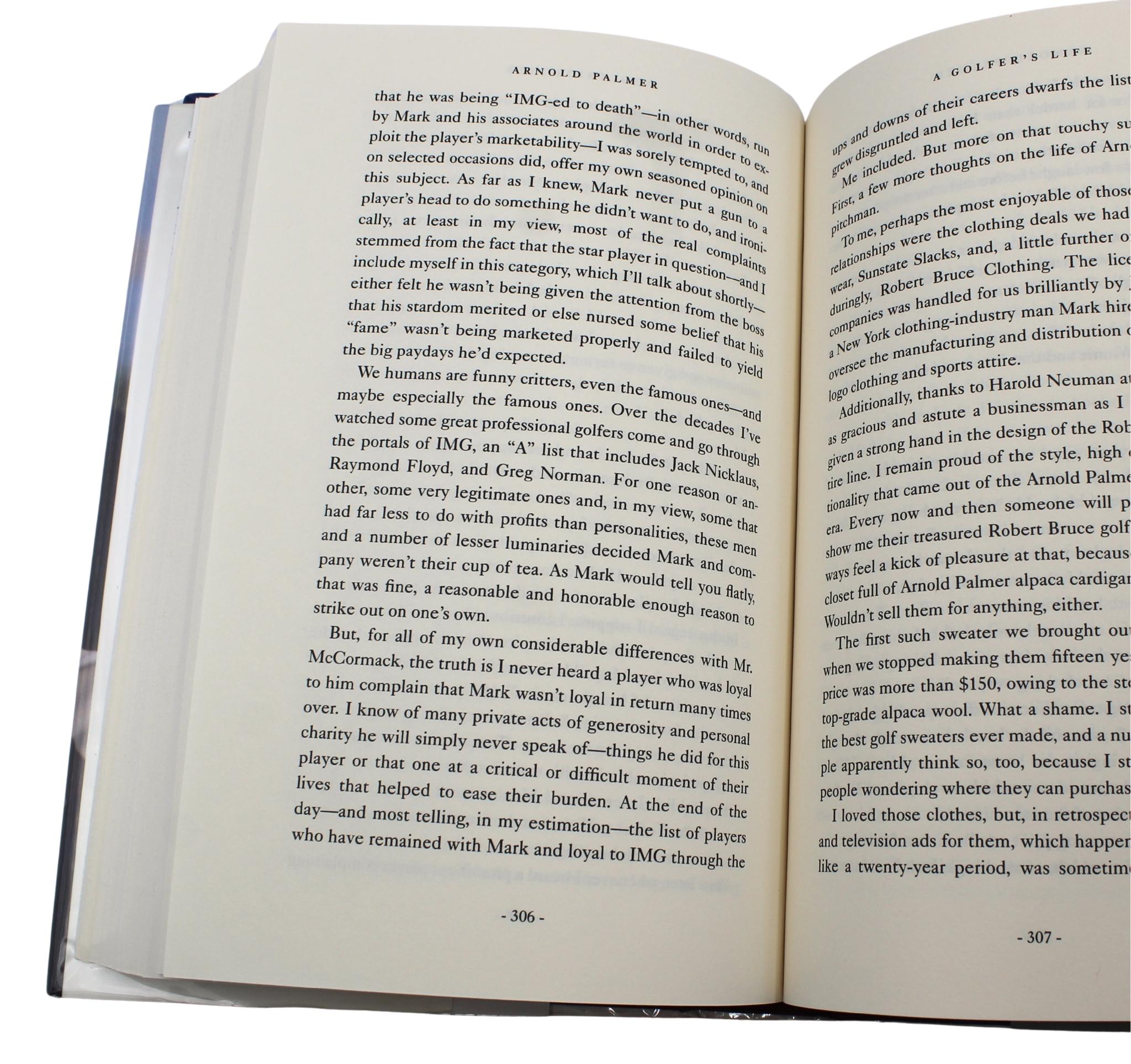 A Golfer's Life by Arnold Palmer and James Dodson, Signed by Palmer, 1st Ed. For Sale 4