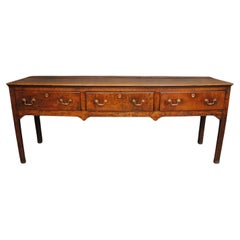 A Good 18th Century Oak Dresser Base