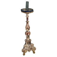 Eine gute C18th Zeit Worn Candle Stick