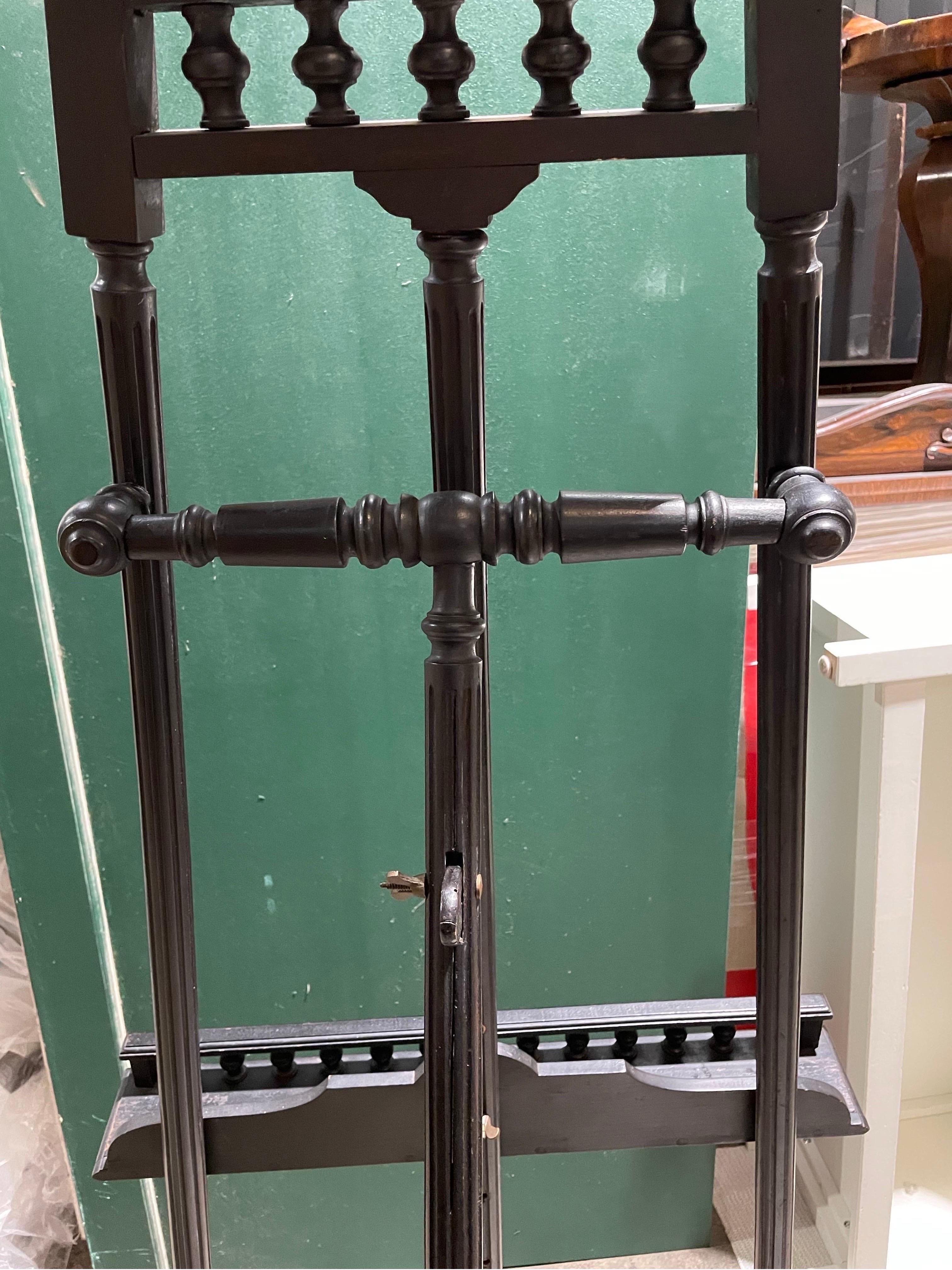 Hardwood A Good Carved and Ebonised Easle, French Circa 1880 For Sale