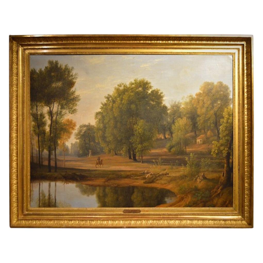 Good Early 19th Century Oil Painting by Didier Boguet