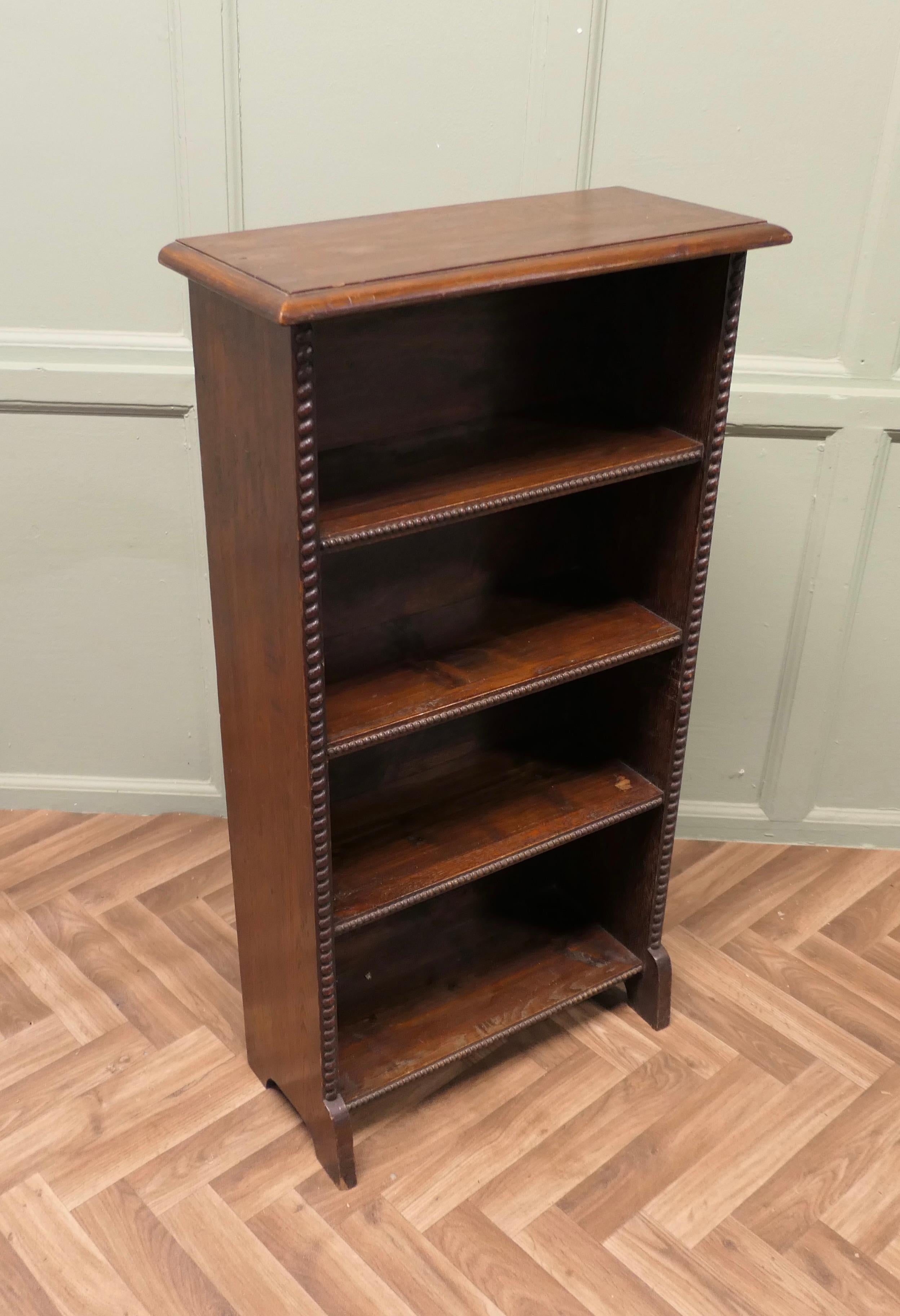 A Good Early 20th Century Open Oak Bookcase  This is an attractive piece For Sale 2