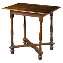 Good Early Queen Anne Period Oak Side Table