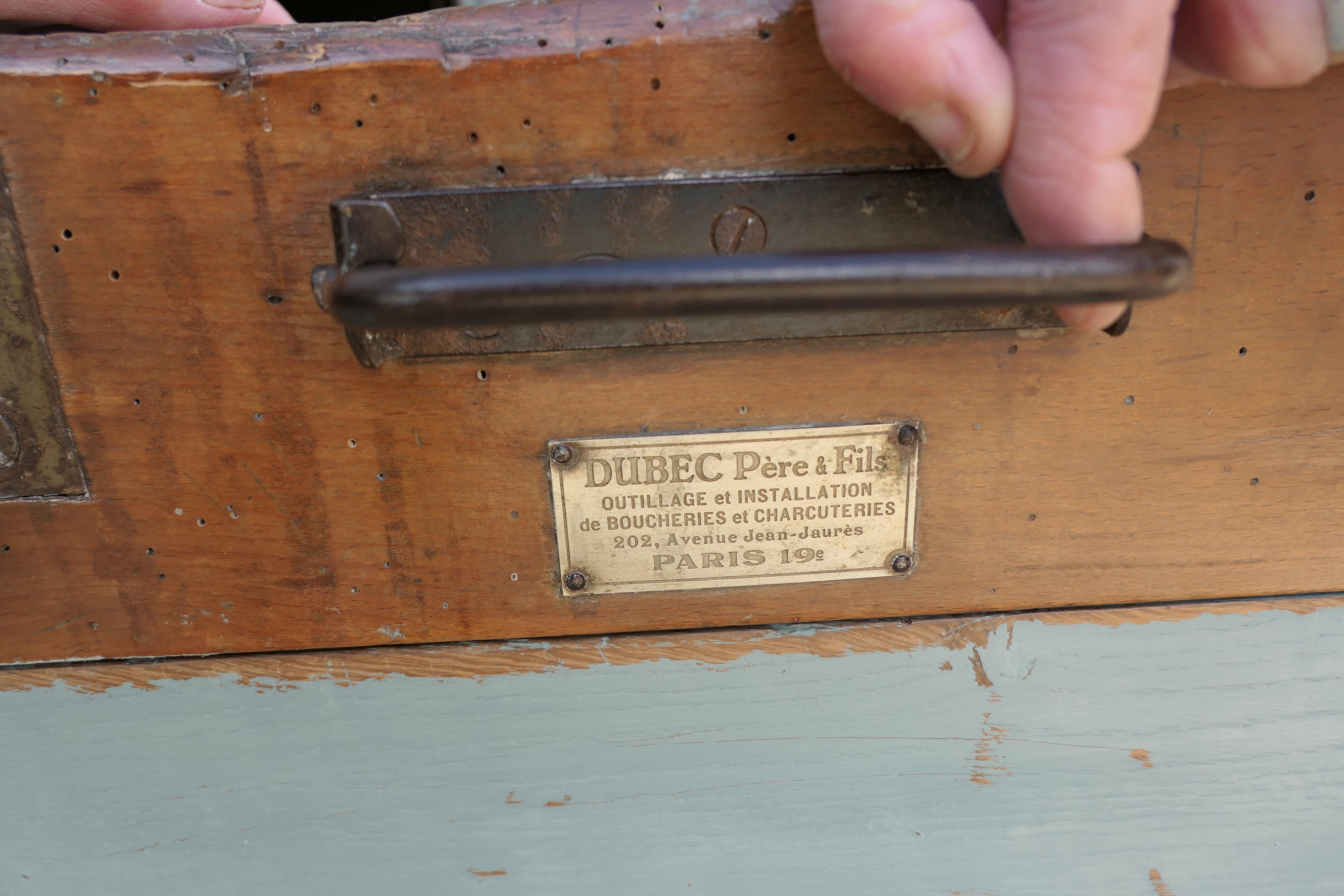 19th Century A Good French Butcher’s Block  from  Dubec For Sale