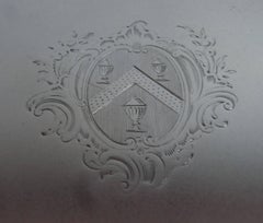 Good George II Salver Made in London in 1754 by Thomas Robinson