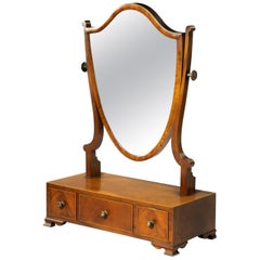 Good George III Period Mahogany Dressing Mirror