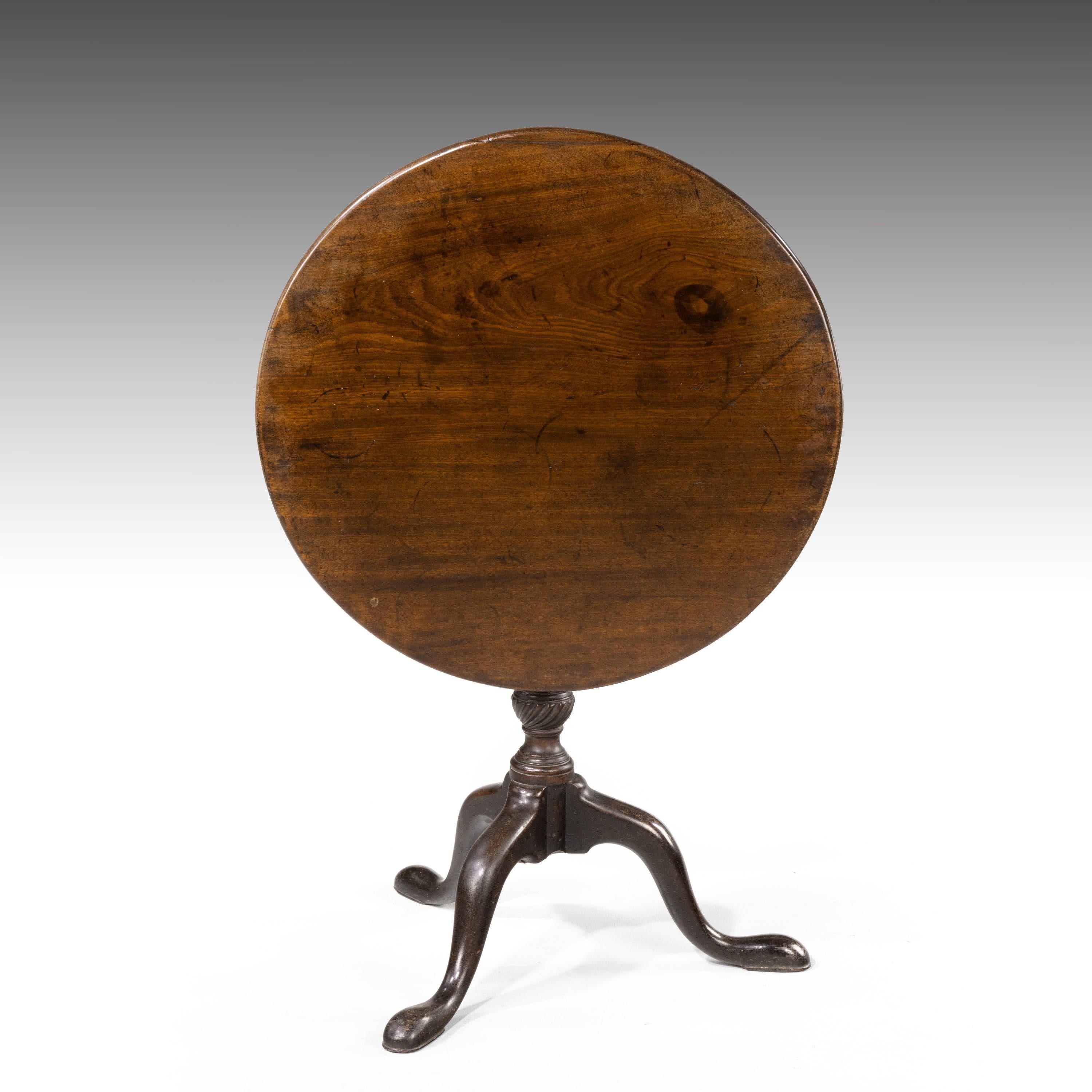 Good George III Period Mahogany Tripod Table In Good Condition In Peterborough, Northamptonshire