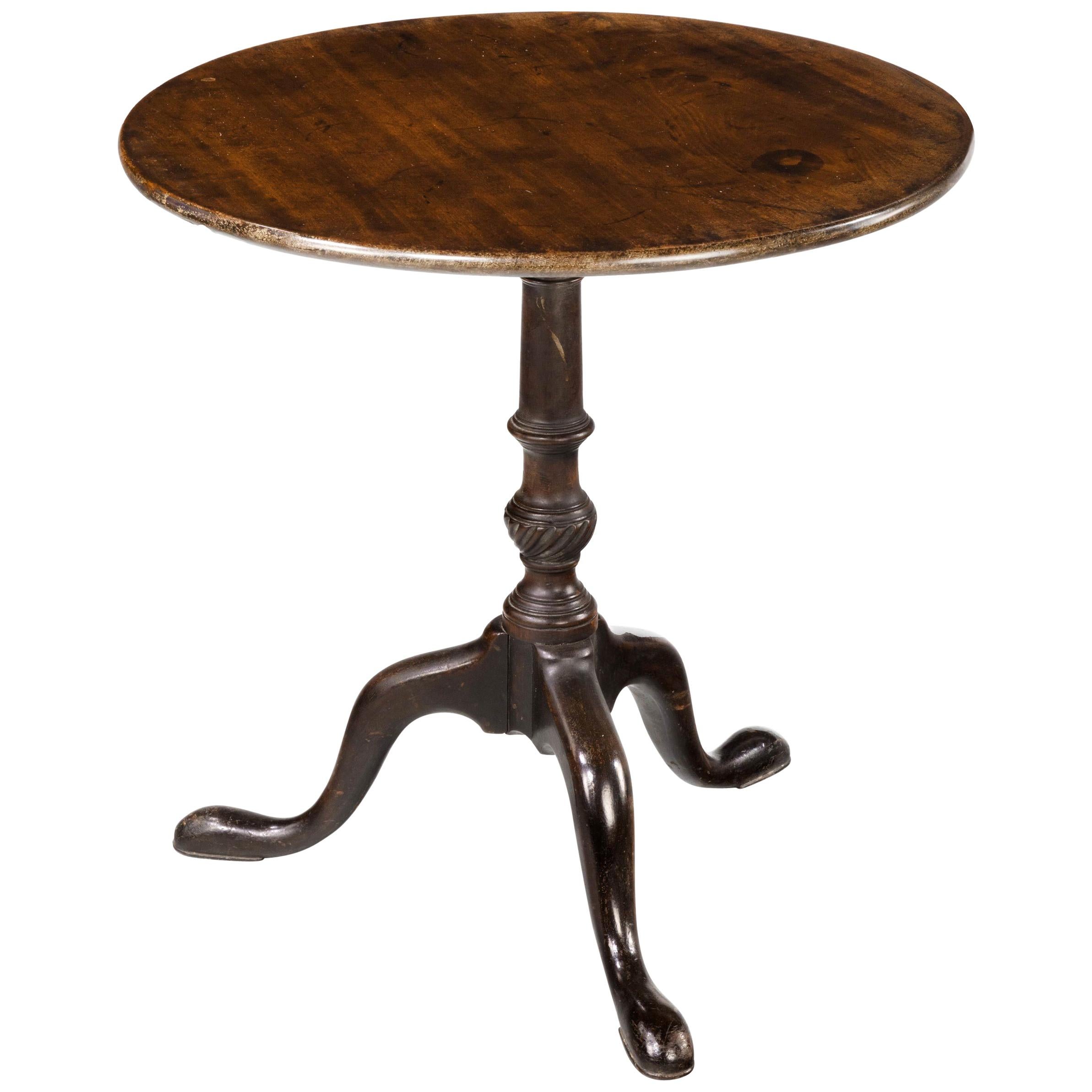 Good George III Period Mahogany Tripod Table