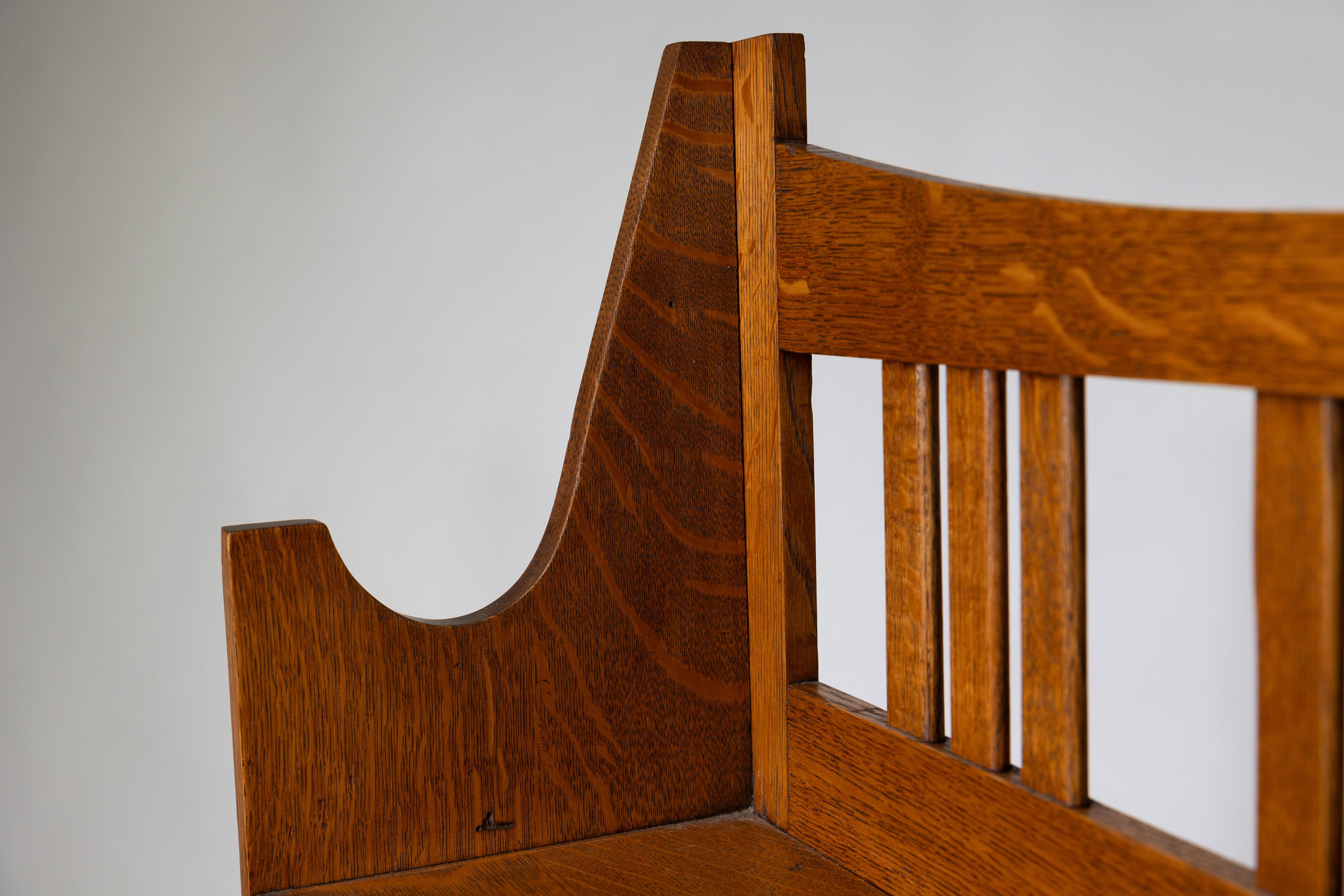 A good Glasgow School bureau bookcase 4