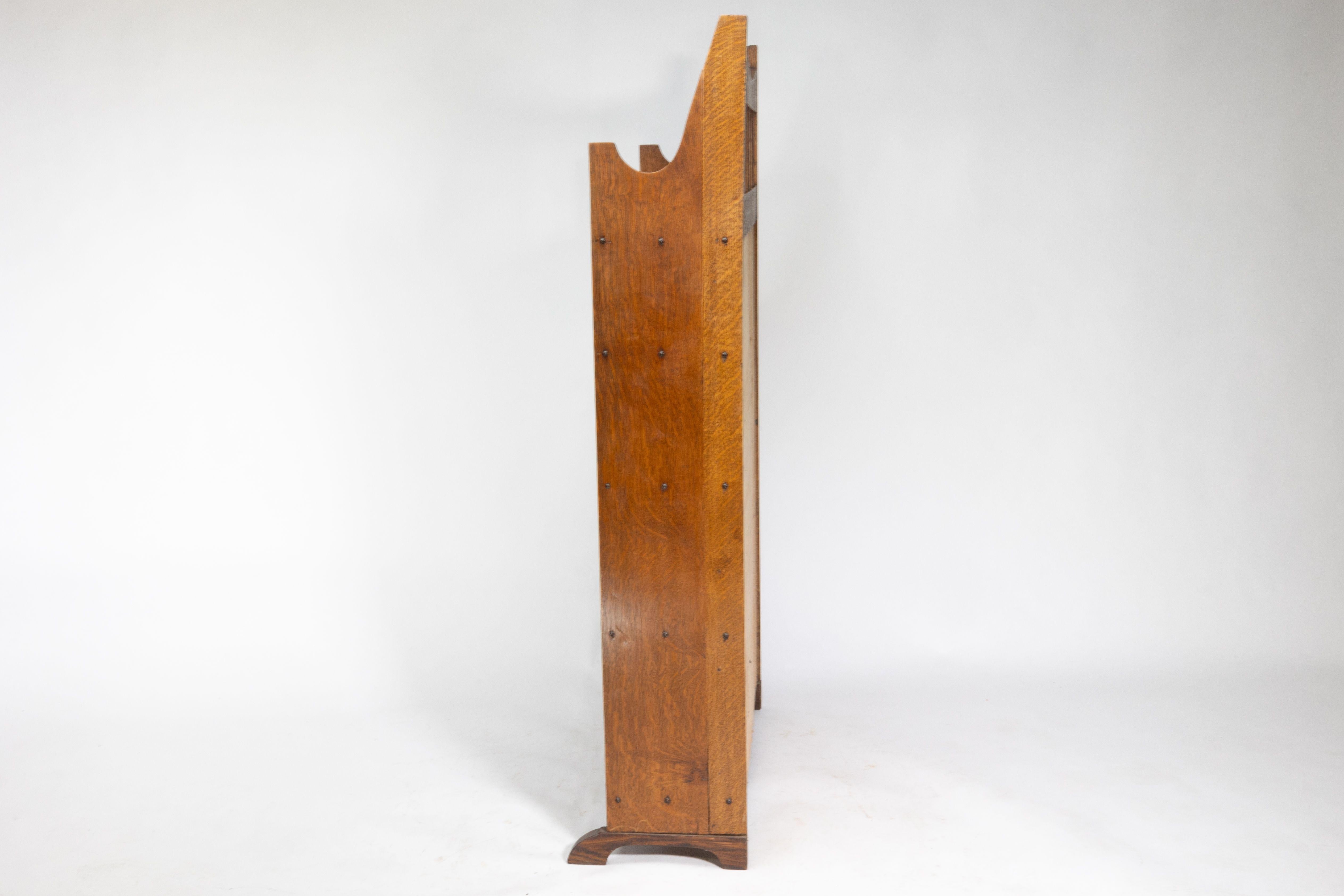 Oak A good Glasgow School bureau bookcase