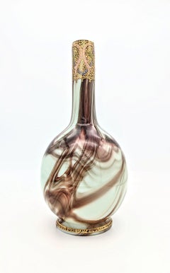 A good Johann Loetz Witwe "Onyx" marbel glass Vase from the late 19th century