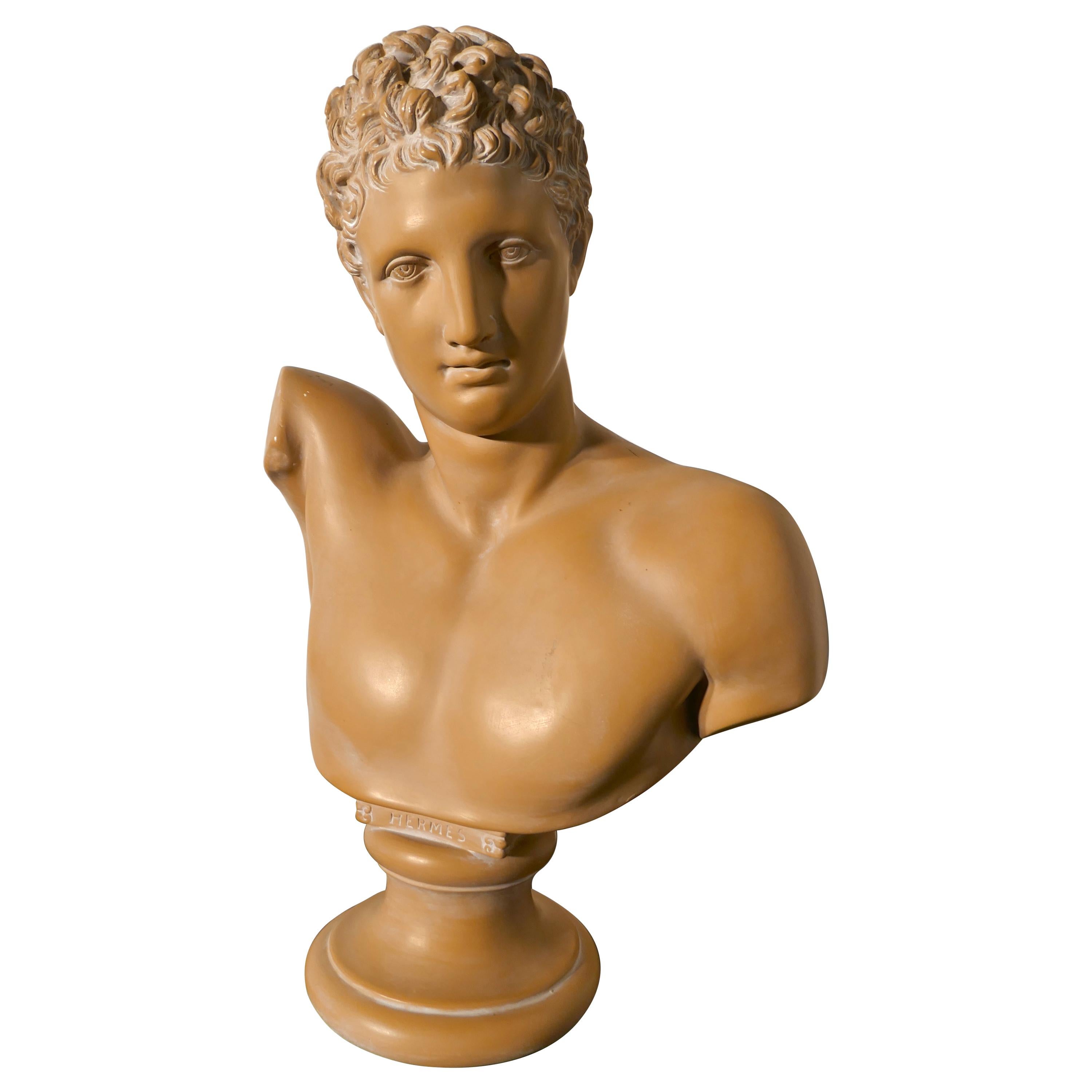 Good Large Bust of the God Hermes For Sale