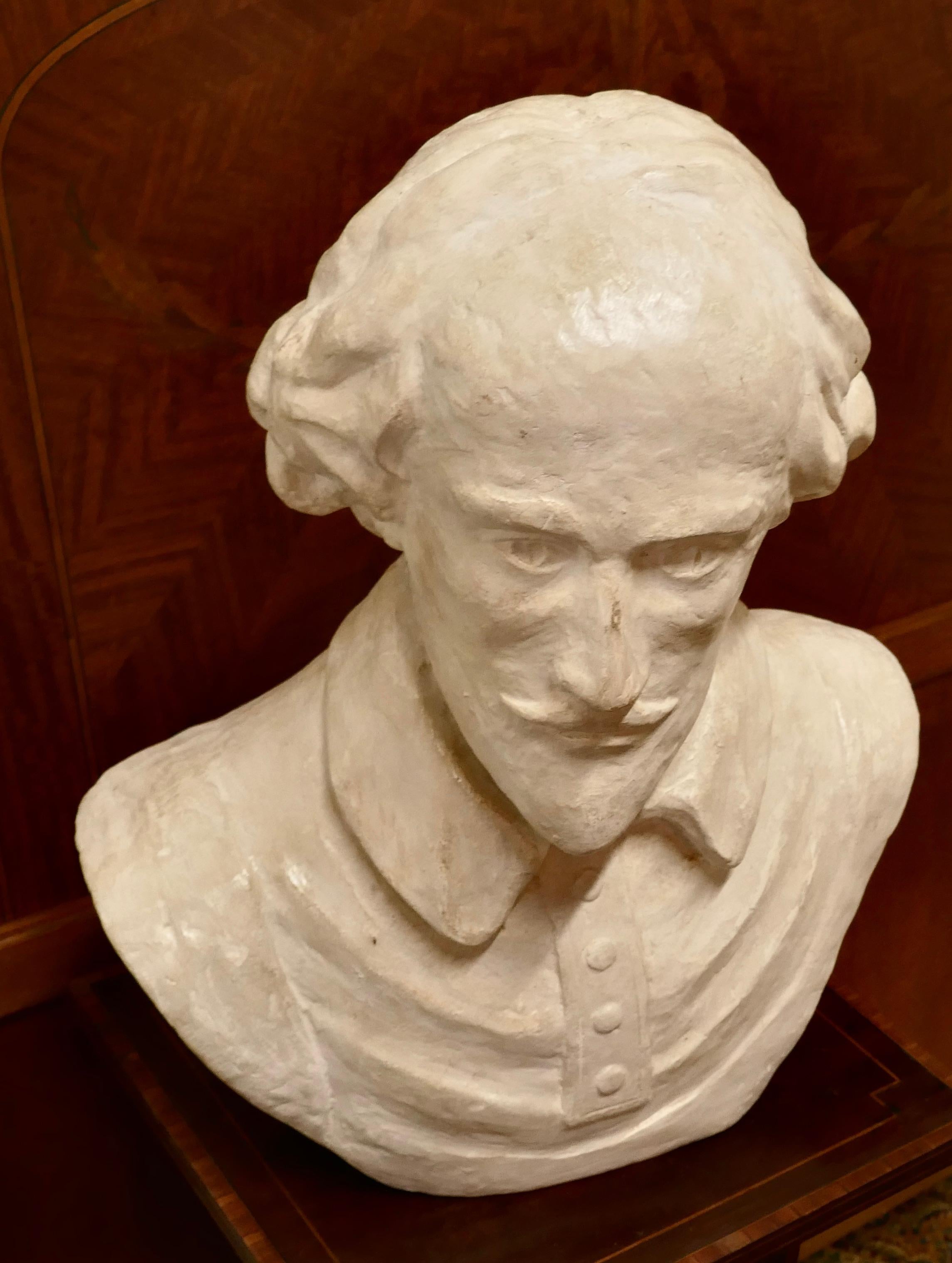 Buen busto grande de William Shakespeare Bellas artes en venta