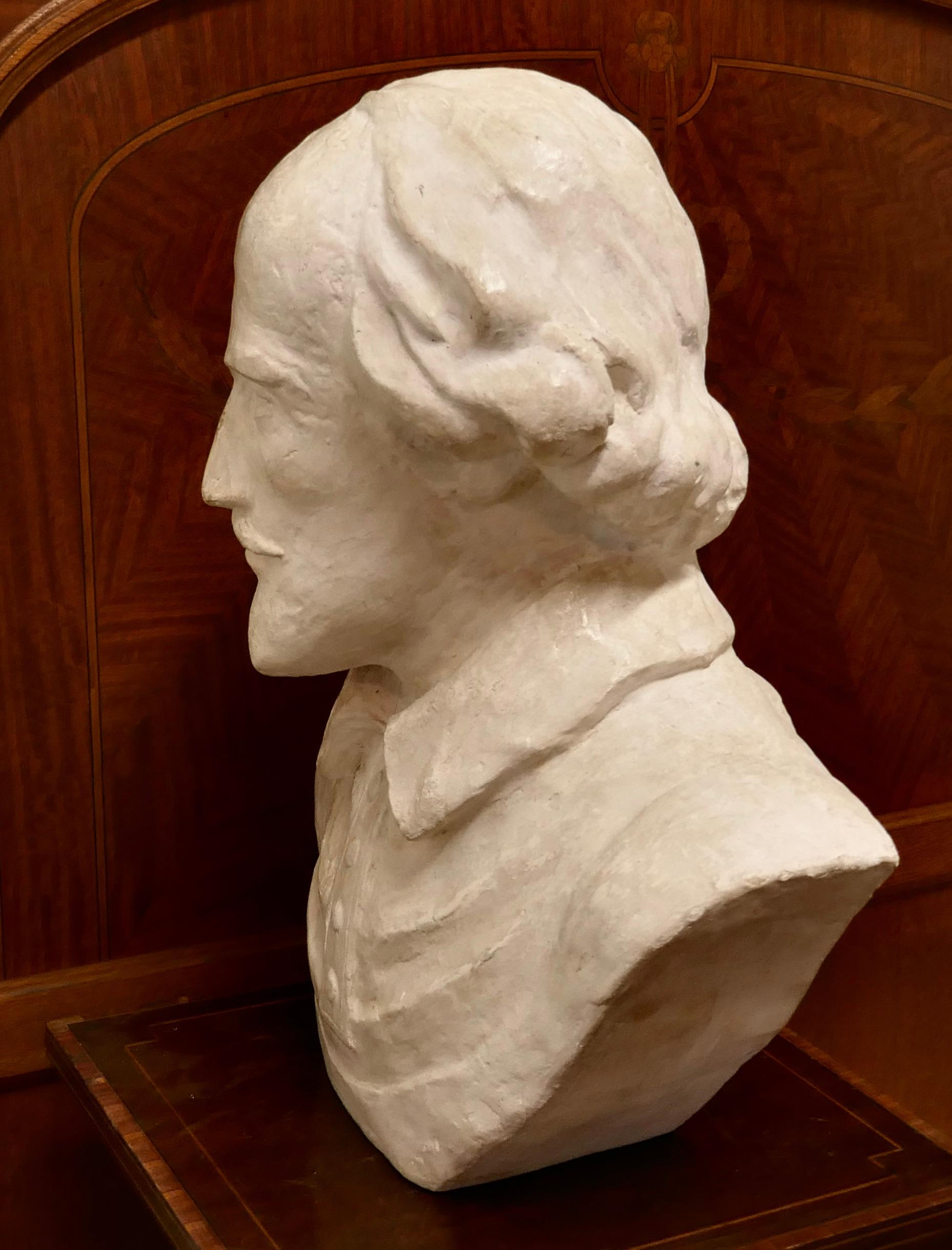 Good Large Bust of William Shakespeare In Good Condition For Sale In Chillerton, Isle of Wight