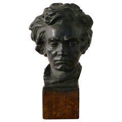 Good Large Plaster Bust of Beethoven